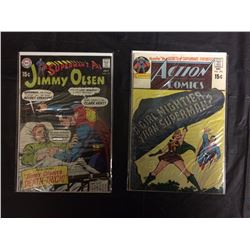 VINTAGE SUPERMAN'S PAL JIMMY OLSEN & ACTION COMICS COMIC BOOKS