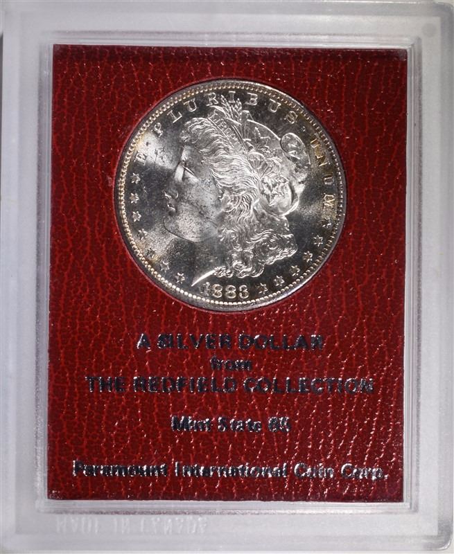 1883S DOLLAR FROM REDFIELD COLLECTION PARAMOUNT GEM BU
