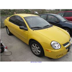 2004 - DODGE NEON / BONDED TITLE