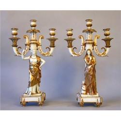 Candelabras, a pair of
