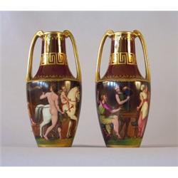 Vases, a pair of