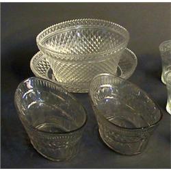 Bowl a pair of, with dishes