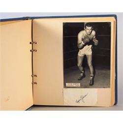 Autograph collection with photographs