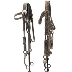 Collection of two headstalls including