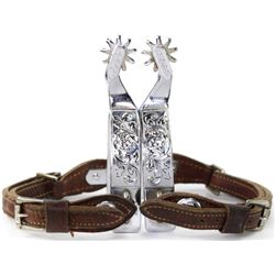Mint Kelly marked spurs C. 1940's silver