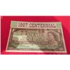 Image 1 : 1967 $1.00 banknote – centennial year issue – serial number 1867-1967