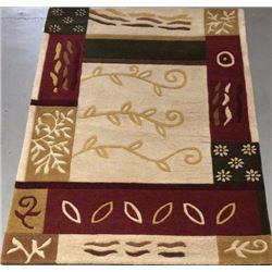 100% Wool Pile Hand Tufted Indian Area Rug