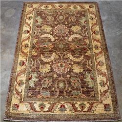 Gorgeous Earth Toned Afghan Peshawar Rug