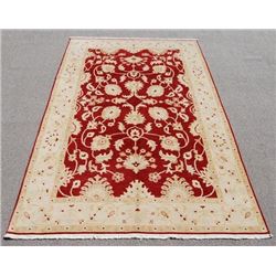 nicely contrasted handmade allover design area rug
