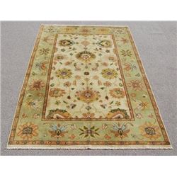 Nicely contrasted handmade Egyptian Rug