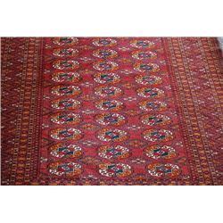 Finely knotted delicate Persian Turkman Rug