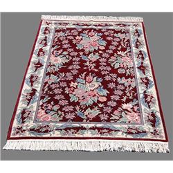 Stunning english floral contemporary hand woven Rug