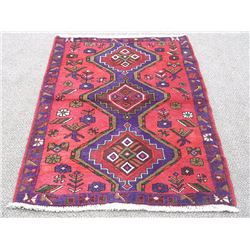 Finely Knotted Delicate Persian Hamadan