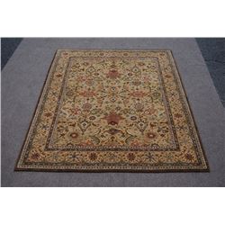 Hand woven, Indian wool pile on cotton foundation Rug