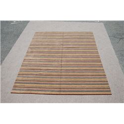 Hand woven, Indian wool pile on cotton foundation Rug