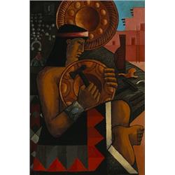 Julio De Diego (1900-1979) Aztec Indian