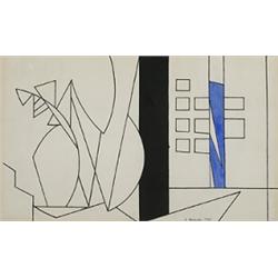 Andre Beaudin (1921-1961) The Curtain