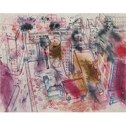 Lawrence Kupferman (1909-1982) Roofs, New Yo