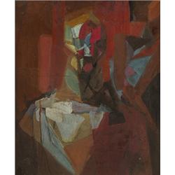 Earl Kerkam (1890-1965) Cubist Figure