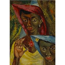 Fred Jones (b. 1914) Two Veiled Ladies