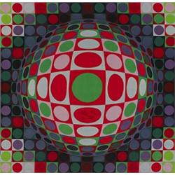 Victor Vasarely (1908-1997) untitled (silk s