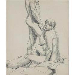 Philip Pearlstein (b. 1924) Two Nudes