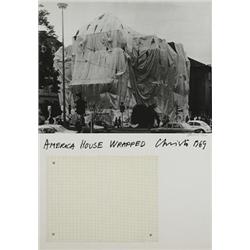 Christo (b. 1935) America House Wrapped