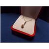 Image 1 : NEW NECKLACE - PEAR FACETTED SAPPHIRE IN STERLING SILVER SETTING - INCLUDES CERTIFICATE $250