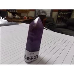HEALING STONE -  ~20 GMS - GENUINE AMETHYST HEALING STONE - APPROX. 100CT - 6 SIDES  2" LONG 1" WIDE