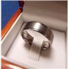 Image 1 : NEW RING - MAN'S TITANIUM COMFORT FIT RING - BRUSHED AND SMOOTH FINISH - RETAIL ESTIMATE $150