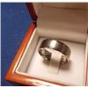 Image 2 : NEW RING - MAN'S TITANIUM COMFORT FIT RING - BRUSHED AND SMOOTH FINISH - RETAIL ESTIMATE $150