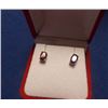 Image 2 : NEW EARRINGS - NEW OVAL FACETTED GARNETS IN STERLING SILVER STUD SETTING - RETAIL ESTIMATE $275