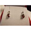 Image 2 : NEW EARRINGS - NEW OVAL FACETTED GARNETS IN STERLING SILVER STUD SETTING - RETAIL ESTIMATE $275
