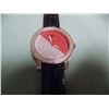 Image 1 : WATCH - NEW  - DIAMOND KING - WORKING WITH 6 GENUINE DIAMONDS INSET INTO FACE - RED / SILVER - SUGGE