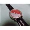 Image 3 : WATCH - NEW  - DIAMOND KING - WORKING WITH 6 GENUINE DIAMONDS INSET INTO FACE - RED / SILVER - SUGGE