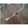 Image 2 : NEW BRACELET -  (9) OVAL FACETTED MULTI-GEMSTONE & DIAMONDS IN STERLING SILVER SETTING - SUGGESTED R