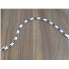 Image 2 : BRACELET - 6 TCW (12)  OVAL FACETTED BLUE SAPPHIRE & DIAMONDS IN STERLING SILVER INFINITY LINK SETTI