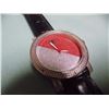 Image 2 : WATCH - NEW  - DIAMOND KING - WORKING WITH 6 GENUINE DIAMONDS INSET INTO FACE - RED / SILVER - SUGGE
