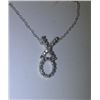 Image 2 : NECKLACE - DIAMOND IN STAMPED 925 STERLING SILVER HUGS & KISSES  (XO) DESIGNED SETTING - INCLUDES ST