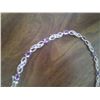Image 2 : BRACELET - 3.6CT (8) RICH DEEP PURPLE AMETHYST & DIAMOND IN STAMPED 925 STERLING SILVER INFINITY LIN