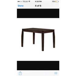 BRAND NEW DINING ROOM TABLE CAPPUCCINO COLOUR
