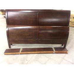 MAHOGANY KING SIZE SLEIGH BED