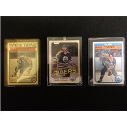 1980'S PAUL COFFEY HOCKEY CARD LOT EDMONTON OILERS