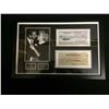 Image 1 : MARILYN MONROE & JOE DIMAGGIO CUSTOM FRAMED DUAL SIGNED FACSIMILIE CHEQUES DISPLAY