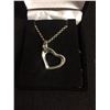Image 1 : STERLING SILVER NECKLACE W/ HEART PENDANT