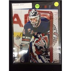 AUTOGRAPHED MIKE RICHTER 8 X 11 PHOTO NEW YORK RANGERS