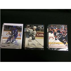 AUTOGRAPHED NHL 8 X 11 PHOTO LOT