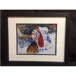 AUTHENTIC CERTIFIED AUTOGRAPHED KEN DRYDEN 18 X 22 FRAMED PHOTO W/ COA