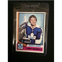 1973-74 LANNY MCDONALD ROOKIE HOCKEY CARD TORONTO MAPLE LEAFS