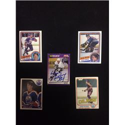 1991 AUTOGRAPHED WAYNE GRETZKY SCORE HOCKEY CARD